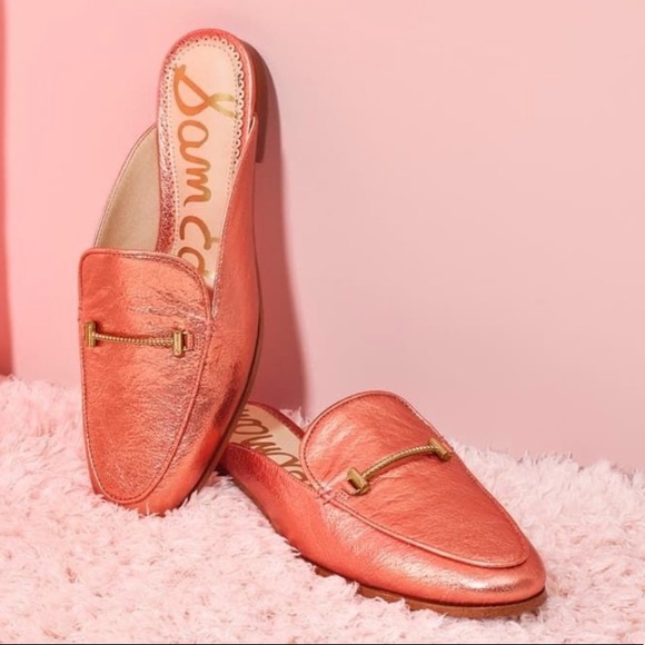 Sam Edelman Shoes - Sam Edelman Laurna Orange Gold Loafers